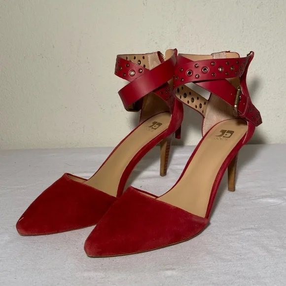 Joe’s Jeans Betty, 3 inch Stilletto Pumps, Red, size 8.5 - Picture 1 of 6